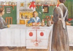 Carl Larsson  - Bilder Gemälde - Die Freundin aus der Stadt