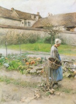 Carl Larsson  - Peintures - Potirons d´automne (la Mère Morot)