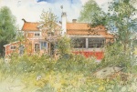 Carl Larsson  - Peintures - Lilla Hyttnäs (la petite cabane)