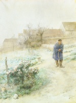 Carl Larsson  - Bilder Gemälde - November