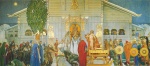 Carl Larsson  - Bilder Gemälde - Mittwinteropfer