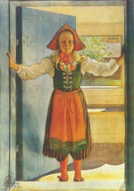 Carl Larsson  - Peintures - Rosalind