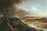 Thomas Cole - Peintures - La rivière Connecticut près de Northampton