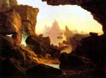 Thomas Cole  - Bilder Gemälde - The Subsiding of the Waters of the Deluge