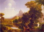 Thomas Cole  - Bilder Gemälde - The Voyage of Life (Youth)