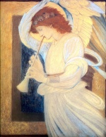 Edward Burne Jones - Peintures - Ange