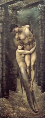 Edward Burne Jones - paintings - The Dephts of the Sea