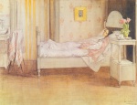 Carl Larsson  - Peintures - Convalescence