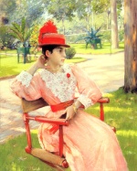 William Merritt Chase - Peintures - Après-midi dans le parc