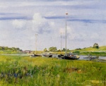 William Merritt Chase  - paintings - At the Boat Landing