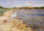 William Merritt Chase  - paintings - Bath Scene Morning at Canoe Place