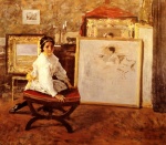 William Merritt Chase - Bilder Gemälde - Did You Speak to me