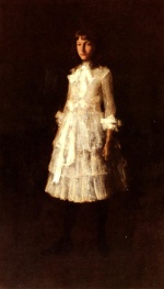 William Merritt Chase  - Bilder Gemälde - Hattie