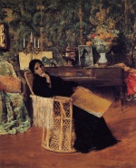 William Merritt Chase  - Bilder Gemälde - In the Studio