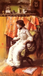 William Merritt Chase  - Peintures - Dans l´atelier