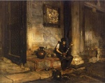 William Merritt Chase  - Peintures - Intérieur du baptistère à St. Marc