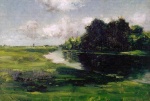 William Merritt Chase  - Bilder Gemälde - Long Island Landscape after a Shower of Rain