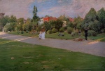 William Merritt Chase  - Peintures - Parc à Brooklyn