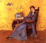 William Merritt Chase  - Peintures - Portrait de Mlle Dora Wheeler