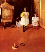 William Merritt Chase  - Bilder Gemälde - Ring Toss