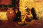 William Merritt Chase  - Bilder Gemälde - Seated Figure
