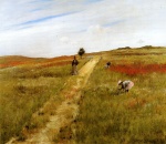 William Merritt Chase  - Peintures - Shinnecock Hills en automne