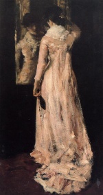 William Merritt Chase  - Peintures - Le Miroir