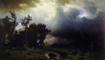 Albert Bierstadt  - paintings - Buffalo Trail