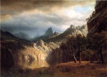 Albert Bierstadt  - Bilder Gemälde - In Western Mountains