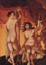 Hans Baldung - paintings - Zwei Hexen