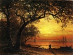 Albert Bierstadt  - Bilder Gemälde - Island of New Providence