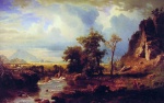Albert Bierstadt  - Bilder Gemälde - North Fork of the Platte Nebraska