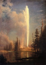 Albert Bierstadt  - paintings - Old Faithful