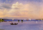 Albert Bierstadt  - Bilder Gemälde - On the Lake