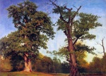 Albert Bierstadt  - Peintures - Pionniers de la forêt