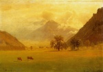 Albert Bierstadt  - Bilder Gemälde - Rhone Valley