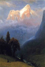 Albert Bierstadt  - Bilder Gemälde - Storm among the Alps