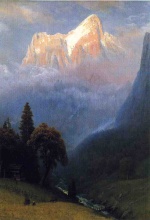 Albert Bierstadt  - Peintures - Tempête sur les Alpes