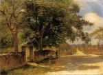 Albert Bierstadt  - Bilder Gemälde - Street in Nassau
