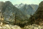 Albert Bierstadt  - Bilder Gemälde - The Sierra Nevadas
