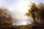 Albert Bierstadt  - Bilder Gemälde - Valley in Kings Canyon