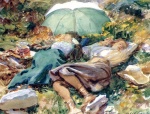 John Singer Sargent - Bilder Gemälde - A Siesta