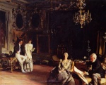 John Singer Sargent - Peintures - Un intérieur à Venise