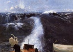 John Singer Sargent  - Peintures - Tempête sur l´Atlantique