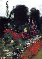 John Singer Sargent  - Peintures - Coin d'un jardin