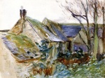 John Singer Sargent  - Peintures - Maison campagnarde à Fairfold Gloucestershire