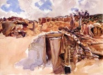 John Singer Sargent  - paintings - Dugout