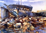 John Singer Sargent  - Peintures - Epaves