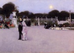 John Singer Sargent  - Bilder Gemälde - In the Luxembourg Garden