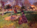 John Singer Sargent  - Peintures - Dans le verger